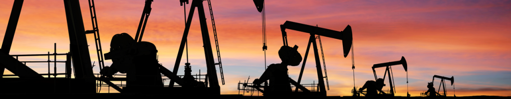 1285x250 Pumpjack Silhouettes